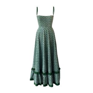 Checkmate Dress in Green